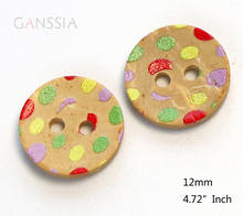 50pcs/lot Size:12mm Multicolour Coconut Round Buttons, Sewing Button for Clothing Woman Kids Decorative (KK-1064) 2024 - buy cheap
