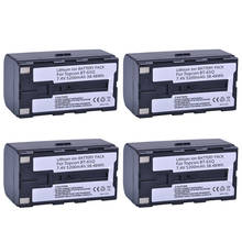 4 baterías de iones de litio BT 65Q, 7,4 V, 5200mAh, BT-65Q, para Topcon GTS 900 y GPT 9000, estación Total 2024 - compra barato