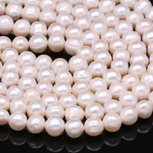 Natural Freshwater Pearls Beads High Quality Punch Loose Beads for Jewelry Making DIY Women Necklace Bracelet 8-9mm 2024 - buy cheap