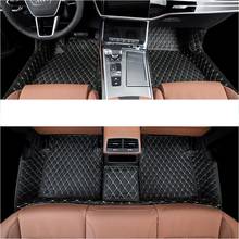 for luxury durable leather car floor mat for audi a6 C8 2018 2019 2020 accessories interior styling rug carpet 2024 - buy cheap