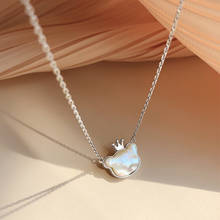 Silver Color Bear Crown Charm Pendants Necklace For Women Grisl Statement Christmas Jewelry dz858 2024 - buy cheap