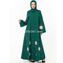 Dubái-Abaya vestido musulmán islámico para mujer, caftán, vestidos turcos, caftán, Grote, Maten, Dames, Kleding, bahu, musulmán, Wanita 2024 - compra barato