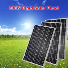 Panel Solar de cristal con célula Solar, panel solar rígido de 300 vatios, para cargador Solar de 12V/24V, impermeable, 400W, 200W, 100 W, 100 W 2024 - compra barato
