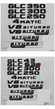 Emblemas negros brillantes para GLC220 GLC350 GLC250 GLC400 4matic SUV X253 GLC43 GLC63 GLC63s V8 BITURBO 2024 - compra barato