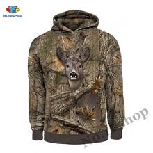 Mens Harajuku Hunting Boar 3D Hoodie Hare Deer Hunter Print Sweatshirt Animal Women Pullover Streetwear Jacket Tracksuit Camo 2024 - buy cheap