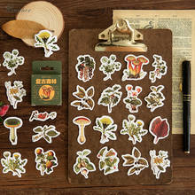 XINAHER 46pcs/Box Vintage Forest mushroom plant paper sticker decoration stickers DIY diary scrapbooking label sticker 2024 - buy cheap