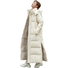 X-long Women's Parkas Solid Hooded 2022 Casual Winter Jacket Women Stand Collar Loose Cotton Padded Thick Coat Ladies 2024 - buy cheap