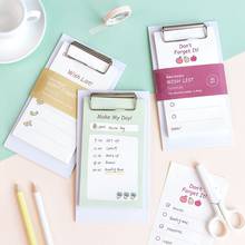 MINKYS New Arrival Kawaii Memo Note Sheets Clipboard Weekly Planner To Do It Wish List Notepad Paperlaria School Stationery 2024 - buy cheap