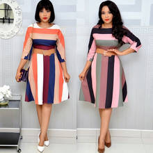 2019 new arrival autumn elegent fashion style african women beauty plus size dress M-XXL 2024 - buy cheap