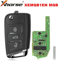 5PCS/LOT XHORSE XEMQB1EN Super Remote Key MQB Style 3 Buttons Built-in Super Chip English Version 2024 - buy cheap