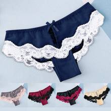 Cotton Panty Underwear Fashion Delicate Women Translucent Underwear Sheer Lace Tank Lace Sexy Underpant Panty Intimates L Xl 2024 - buy cheap