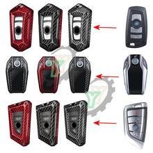 Car Carbon Fiber Fob Cover Housing Remote Key Shell Case For BMW X1 X2 X3 X4 X5 X6 F15 F16 F48 G11 G12 G30 1 2 3 4 5 6 7 GT 2024 - buy cheap