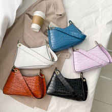 Female Alligator Pattern Shoulder  Underarm Pouch Fashion PU Leather Messenger Handbag Ladies Casual Solid Color  Bags 2024 - buy cheap