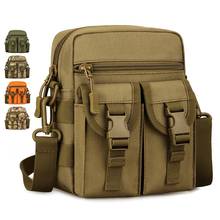 Bolso de un solo hombro para hombre, bolsa táctica de ocio, bolso de almacenamiento multiusos, bolso de camuflaje, bandolera pequeña 2024 - compra barato