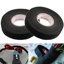 Black Color 1Roll 19mm x 15M Wiring Harness Tape Strong Adhesive Cloth Fabric Tape For Looms Cars 2024 - buy cheap