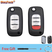 Okeytech 3/4 Buttons With Panic Modified Flip Car Key Shell Case Cover Fob For Mercedes Benz  Smart Fortwo 453 Forfour 2015-2017 2024 - buy cheap