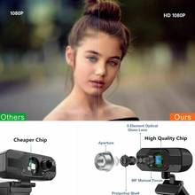 1080p камера 4K веб-Камера с микрофоном ПК Камера HD камера Веб USB для компьютера полный 60fps для пк веб Камера 1080p 2024 - купить недорого