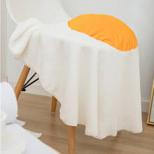 Svetanya-Manta de franela con diseño de huevo en 3D, forro polar, cálido, blanco y amarillo 2024 - compra barato