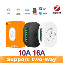 10/16A Tuya Zigbee 3.0 Smart Switch Wireless Support Two Way Remote Control Smart Home Work With Smart Life Alexa Google Home 2024 - buy cheap