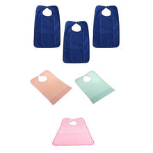 3 X Adult Elderly Bibs With Catch  Eating Feeding Patients Aid Apron 2024 - buy cheap