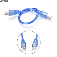JETTING-Cable de extensión USB 2,0 A macho AM A USB 2,0 B, Cable de impresora hembra, 0,3 m, envío directo 2024 - compra barato