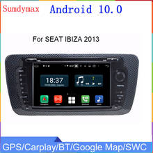 4+128G Android10 car radio multimedia player for seat IBIZA 2013 gps navigation DVD audio stereo headunit DSP WiFi RDS Carplay 2024 - buy cheap