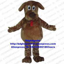 Brown wags o cão de pele macia wags labrador rottweiler mascote traje adulto personagem clube atividades presente da família zx732 2024 - compre barato