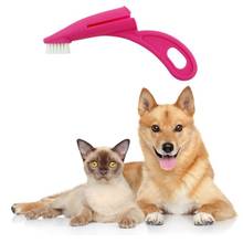 Cão gato dedo usar tipo escova de dentes higiene dental dentes escovas de limpeza para limpeza oral pet grooming suprimentos 2024 - compre barato