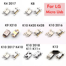 Conector de carga Micro USB para LG K9 X210 LM-X210EM K420 K428 K10 2018 Alpha K11 + K11 X410E K8 K4 K12, Conector de clavija 2024 - compra barato