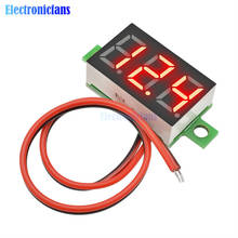 0.36 Inch Mini LED Digital Voltmeter Red Panel Voltage Meter DC 4.7~32V 3-Digit Display Adjustment Voltmeter 2024 - купить недорого