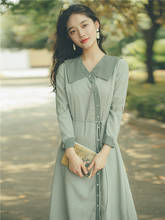 Vestido de veludo feminino com mangas compridas, vestido de outono e inverno 2019 2024 - compre barato