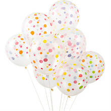 Globos de látex de lunares para bebé, suministros de decoración de fiesta de cumpleaños y boda, Multicolor, 10 piezas y 12 pulgadas 2024 - compra barato