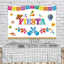 Fiesta Photo Backdrop Birthday Party Mexican Carnival Vinyl 7x5ft Printed Photography Background 2024 - buy cheap