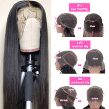 13x4 13x6 360 Lace Front Human Hair Wigs Straight HD Transparent Lace Frontal Wigs Pre Plucked Remy Brazilian Lace Front Wig 2024 - buy cheap