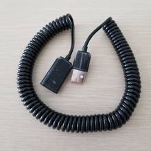 10pcs/lot USB 2.0 Spring Telescopic Data Extension Cable Male to Female for Camera Mouse USB Devices 3M 2024 - buy cheap