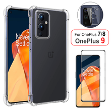 cristal y funda para OnePlus 9, transparente de teléfono original color fundas para OnePlus 9 8T 7T 7 Nord, silicona antigólpe carcasas One Plus OnePlus9 2024 - compra barato