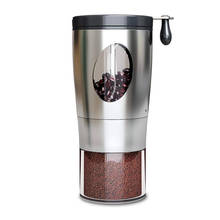 Moedor de café manual portátil, moedor de aço inoxidável com manivela manual para cozinha, prático e durável 2024 - compre barato