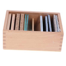 Método montessori sensorial para ensinar auxiliares-comprimidos com termômetro (4 pares) com uma caixa de madeira 2024 - compre barato