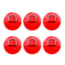 Almohadilla de anillo en D de acero inoxidable de 6 piezas, parche para bote inflable de PVC, Kayak 2024 - compra barato