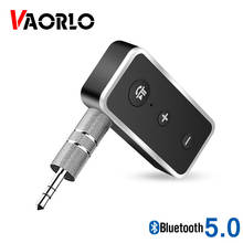 VAORLO-receptor de Audio y música para coche, Kit de manos libres inalámbrico con adaptador, 3,5 MM, Jack AUX, Bluetooth 5,0 2024 - compra barato