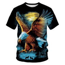 Soaring Eagle-Camiseta con estampado 3D para hombre y mujer, camisa de Material suave, Camiseta holgada informal, ropa de calle deportiva para hombre 2024 - compra barato