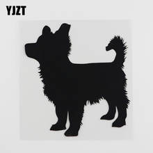 YJZT-calcomanía de Pomerania para coche, vinilo negro/plata, silueta de Mascota, perro, 13,3 cm x 14,4 cm, 8A-0126 2024 - compra barato
