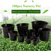 Plastic Nursery Pot 100pcs Succulent Flowerpot Seeding Grow Bag For Home Garden Plant Pot Garden Nursery Flower Seedling Pots 2024 - buy cheap
