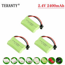 Bateria nimh de 2.4v e 2400mah para brinquedos rc, bateria recarregável de 700 v para carros e barcos 2024 - compre barato