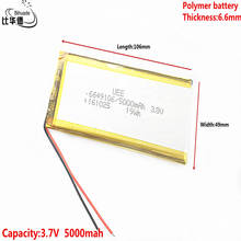 3,8 V,5000mAH 6649106 полимерный литий-ионный/литий-ионный аккумулятор для планшетных ПК банка, GPS,mp3,mp4 2024 - купить недорого