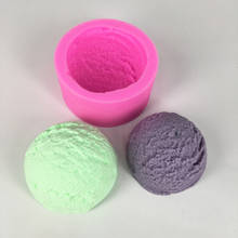 Ice Cream Ball Candle Making Silicone Soap Mold Fondant DIY Decorating Mould Plaster Aromatherapy Pendent Molds 2024 - купить недорого