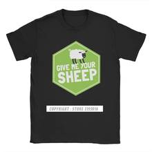 Camisetas de algodón para hombres, Camisas de juego de madera de oveja, "Give Me Your Sheep settants Of Catan" 2024 - compra barato