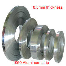 Fita de alumínio 0.5 para rolo de folha de alumínio, 5 metros 1060mm de espessura 10mm 20mm 30mm de largura 2024 - compre barato