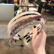 Transparent Rhinestone Elegant Hair Hoop Women Headbands Hair Bands For Girls Headdress Fashion Hair Accessories 2024 - buy cheap