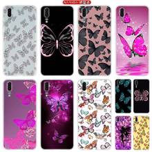 Phone Case For Huawei P50 P40 P10 P20 P30 Lite Pro P Smart Z 2019 2020 Cover Butterfly Pink Love 2024 - buy cheap